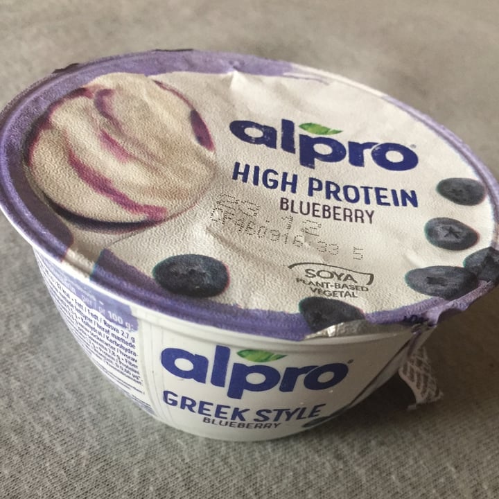 photo of Alpro Greek style yogurt Blueberry shared by @blaise on  08 Dec 2020 - review