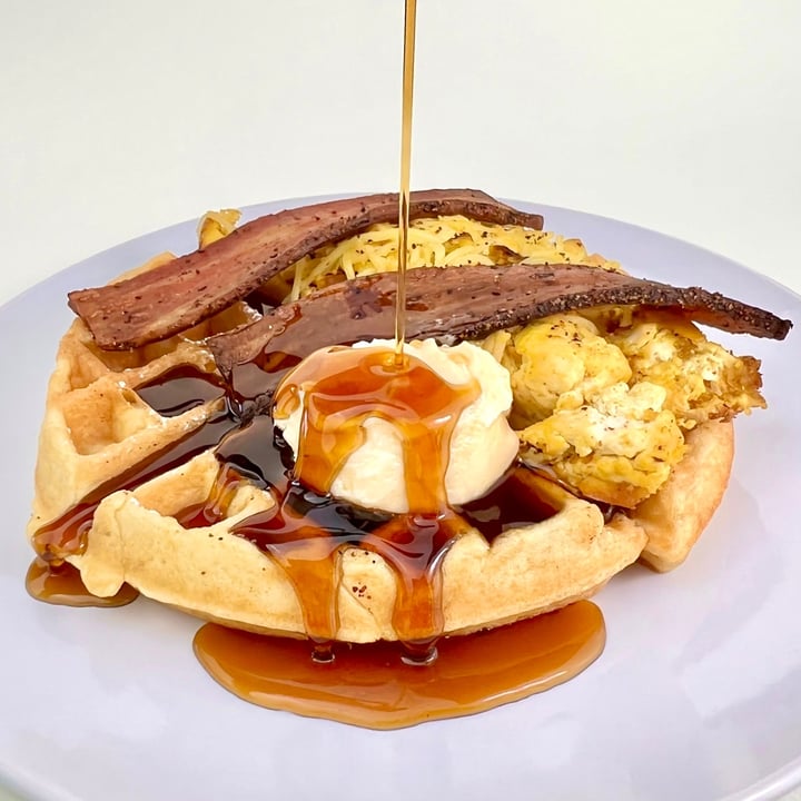 photo of South x Northwest Waffle Sandwich shared by @pdxveg on  28 Jun 2022 - review