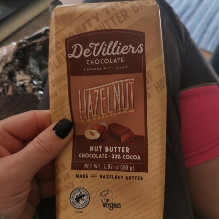 review photo of De Villiers Chocolate Hazelnut Nut Butter Chocolate -33% Cocoa shared by @cinderella44 on 30 Jun 2022 - review