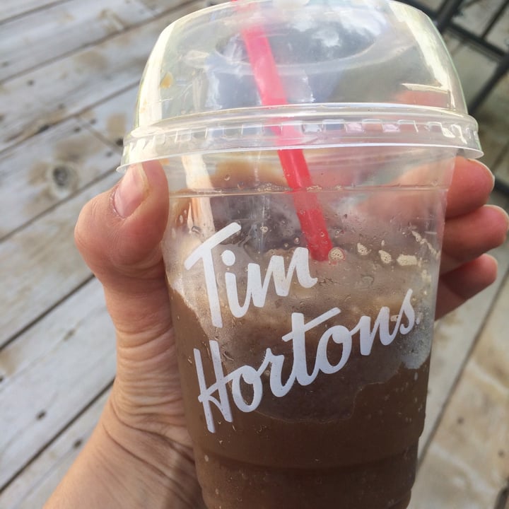 review photo of Tim Hortons Ice Capp. Made with almond milk. shared by @gardenpicked on 24 Jul 2020 - review
