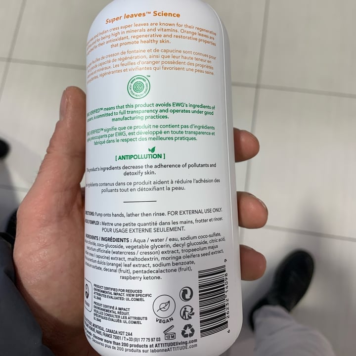 photo of ATTITUDE Super Leaves Hand Soap shared by @isafaciano on  21 Nov 2021 - review
