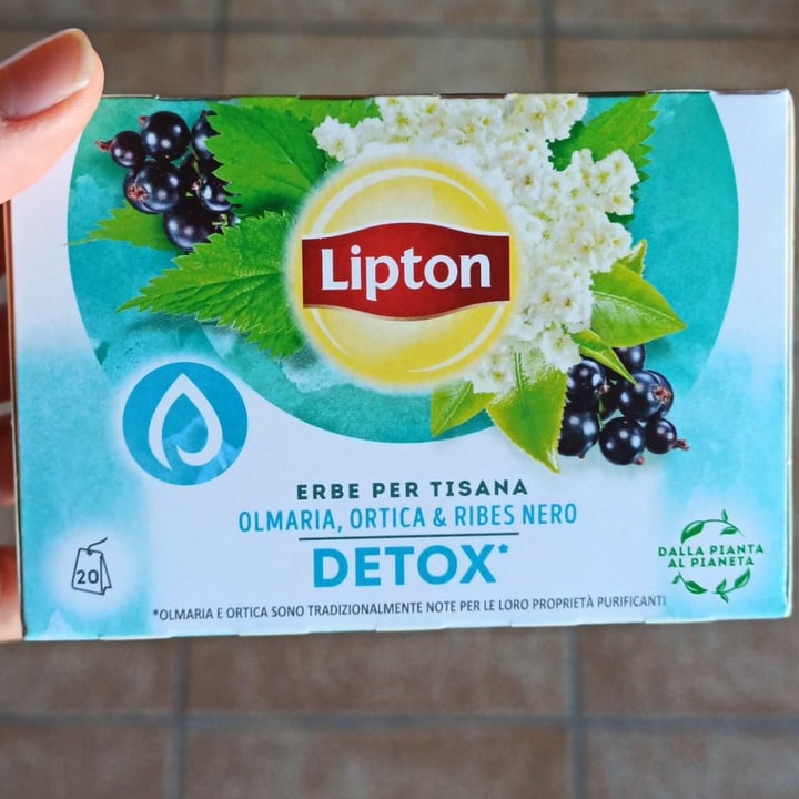 photo of Lipton Tisana Detox (olmaria, ortica e ribes nero) shared by @maery on  18 Oct 2021 - review