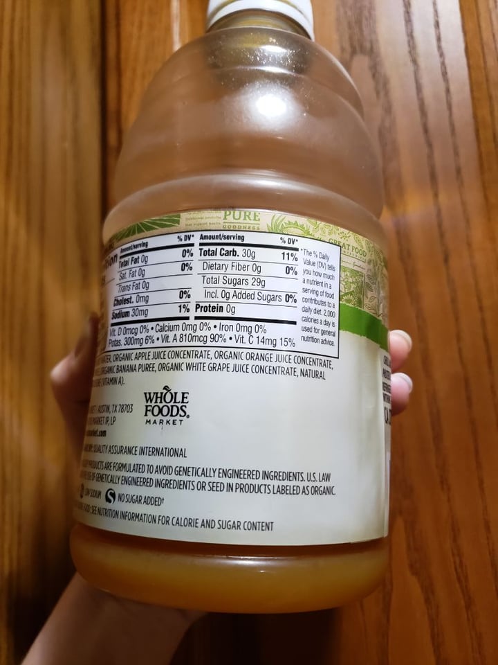 photo of 365 Whole Foods Market Orange Mango Juice shared by @michelleadina on  21 Apr 2020 - review