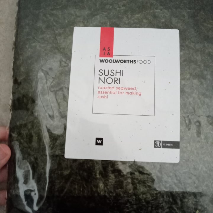 photo of Woolworths Food Sushi nori shared by @fruitfulfig on  28 Aug 2020 - review