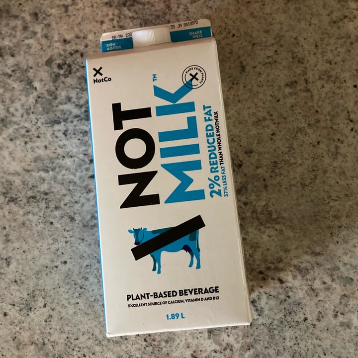 photo of NotCo Not Milk 2% Reduced Fat shared by @shlumpadinka on  25 Oct 2022 - review