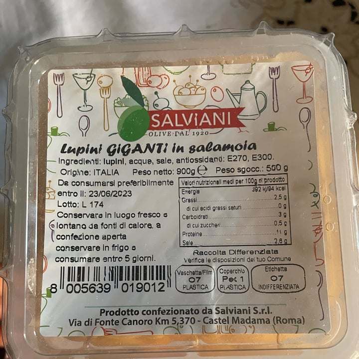 photo of Salviani Lupini Giganti In Salamoia shared by @lulu85 on  23 Sep 2022 - review