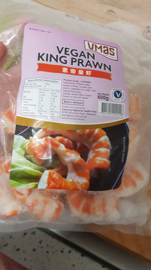 photo of Vegan King Prawns Vegan King prawns shared by @kmazz on  09 Jul 2020 - review