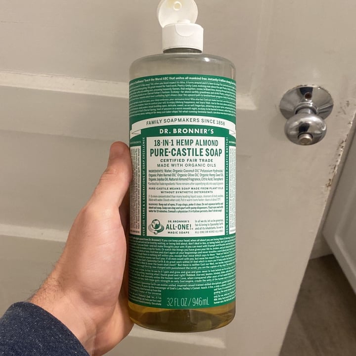 photo of Dr. Bronner's 18 In 1 Almond Pure Castile Soap shared by @jeffpend on  29 Nov 2022 - review