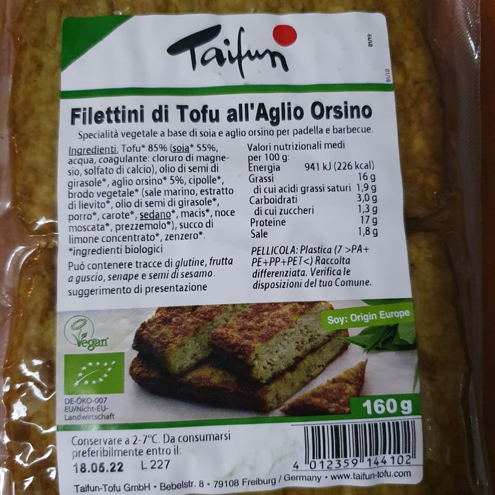 photo of Taifun Filettini di Tofu all'Aglio Orsino shared by @very on  15 Apr 2022 - review