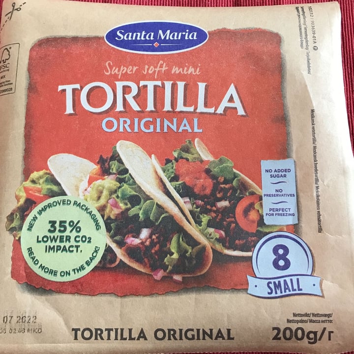 photo of Santa María Super Soft Mini Tortilla shared by @elisapedicone on  01 Apr 2022 - review