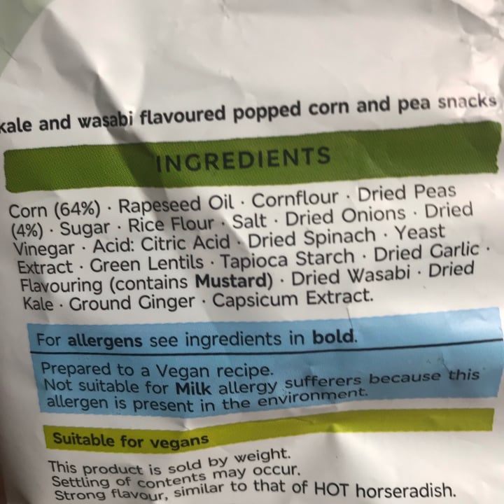 photo of Marks & Spencer Food (M&S) Popped Corn Triangles Hot Wasabi shared by @ginjin on  07 Sep 2020 - review