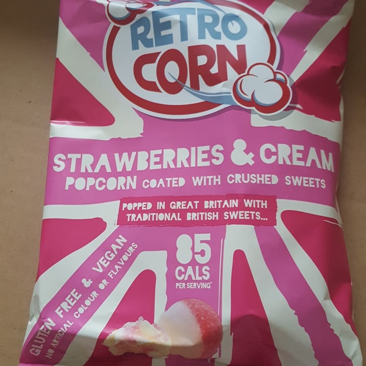 photo of Retro Corn Rhubarb and custard popcorn coated with crushed sweets shared by @nikkicola on  15 Nov 2020 - review