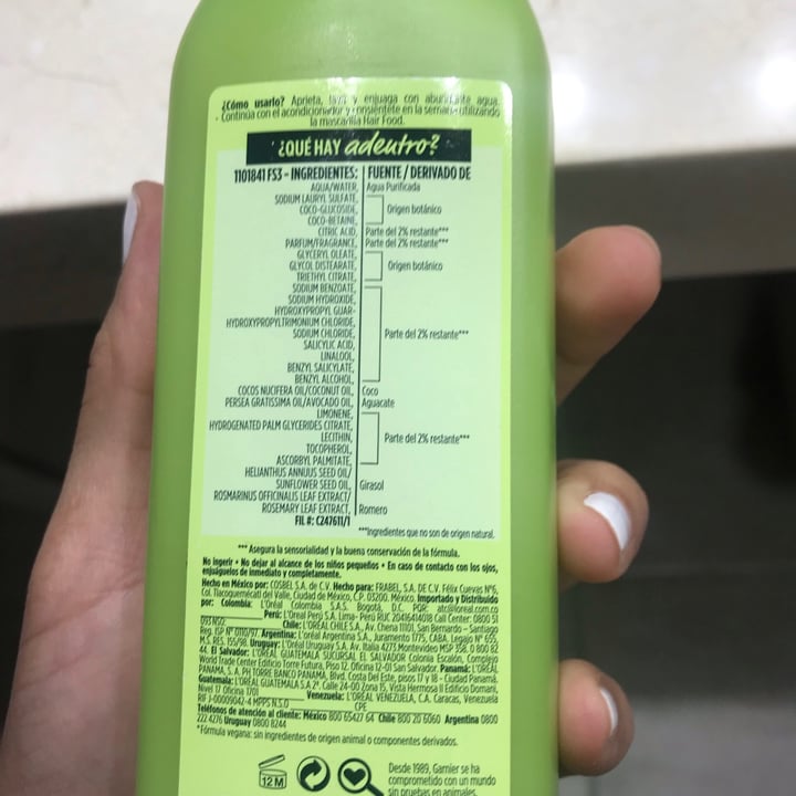 review photo of Garnier Hair Food Aguacate Shampoo shared by @ciro on 07 May 2021 - review