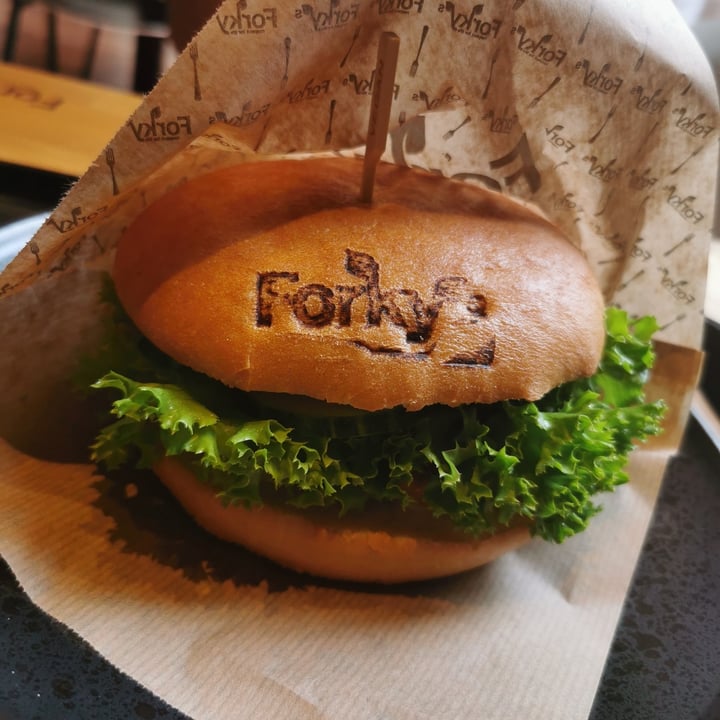 review photo of Forky's Chick‘n Burger shared by @kacel on 14 Aug 2020 - review