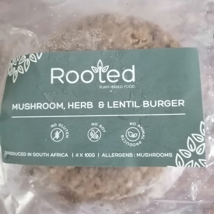 photo of Rooted Plant-Based Food Mushroom, Herb and Lentil Burger Patty shared by @cait6 on  01 Apr 2021 - review