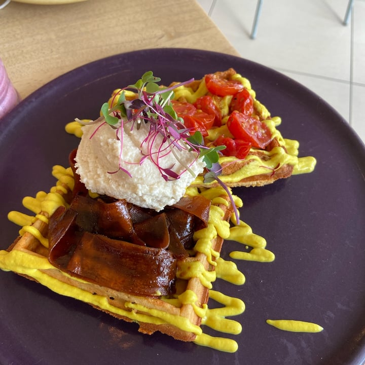 photo of Lexi's Healthy Eatery Savoury waffles shared by @julzcpt on  27 Mar 2022 - review
