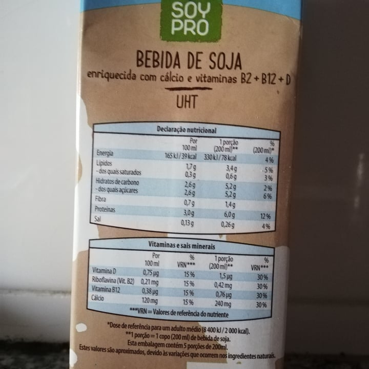 photo of Soy Pro Bebida De Soja (SOJADRINK) shared by @mjphoenix on  17 Aug 2021 - review