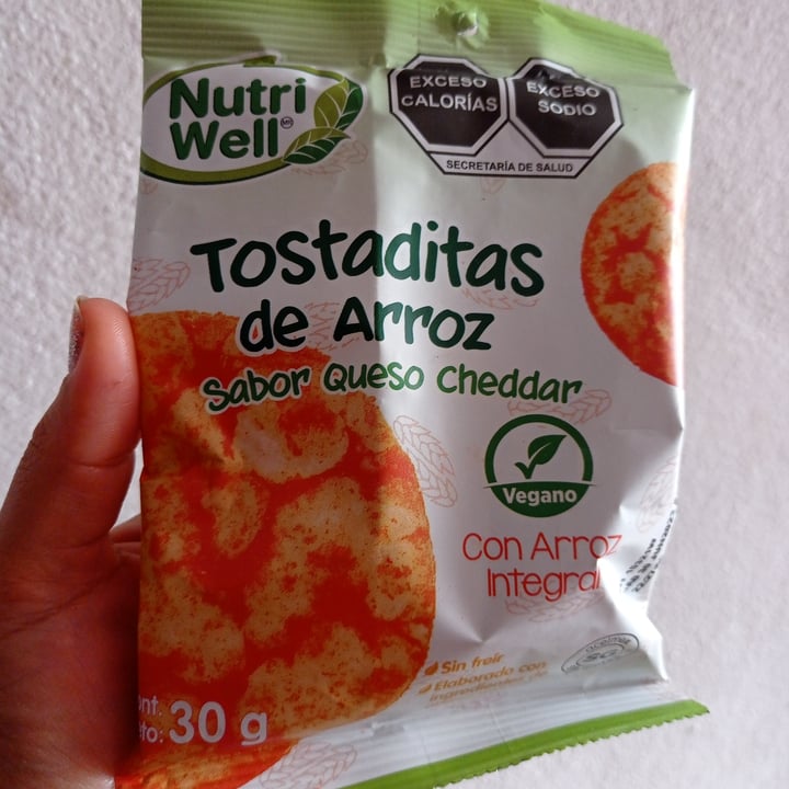 photo of Nutri Well Tostaditas de Arroz sabor Queso Cheddar shared by @bettyska on  18 Oct 2022 - review