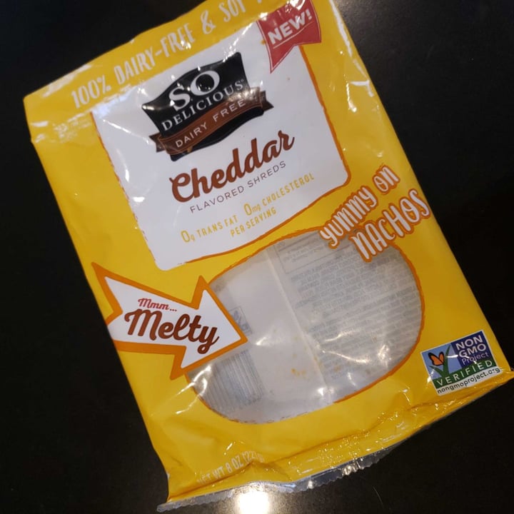 photo of So Delicious Dairy Free Cheddar Flavored Shreds shared by @ambularfortheanimals on  22 Feb 2019 - review