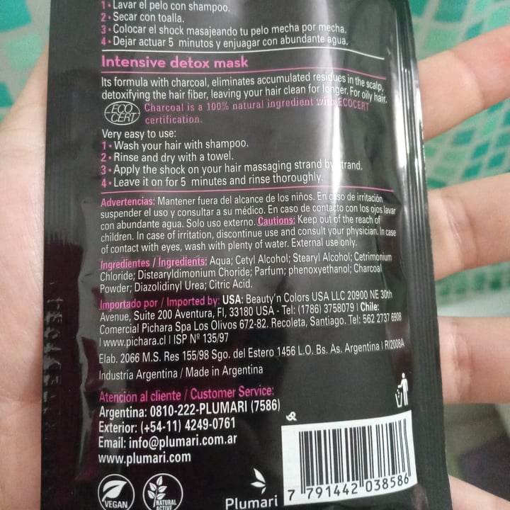 review photo of EstereoColor Shock Detox Intensivo Carbón Detox shared by @flor-camilo on 15 Jan 2022 - review