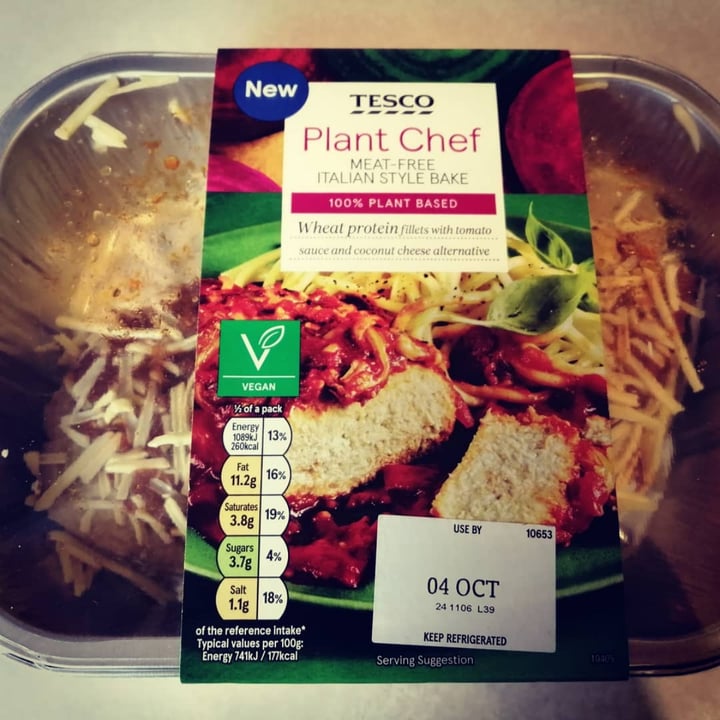photo of Tesco Plant chef Italian bake shared by @kirstyj37 on  04 Oct 2020 - review