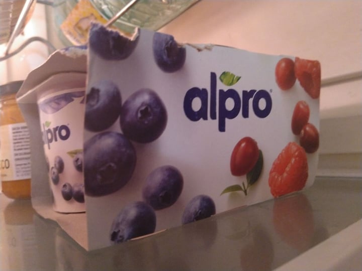 photo of Alpro 2x Blueberry 2x Cherry Yogurt shared by @dorian_hyde on  11 Apr 2020 - review
