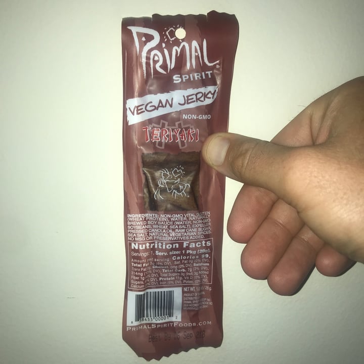 review photo of Primal Strips Teriyaki Meatless Vegan Jerky shared by @dominionandchill on 31 Dec 2020 - review