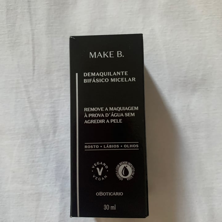 review photo of O Boticário Demaquilante Bifásico Micelar MAKE B. o boticário shared by @carladato on 16 May 2022 - review