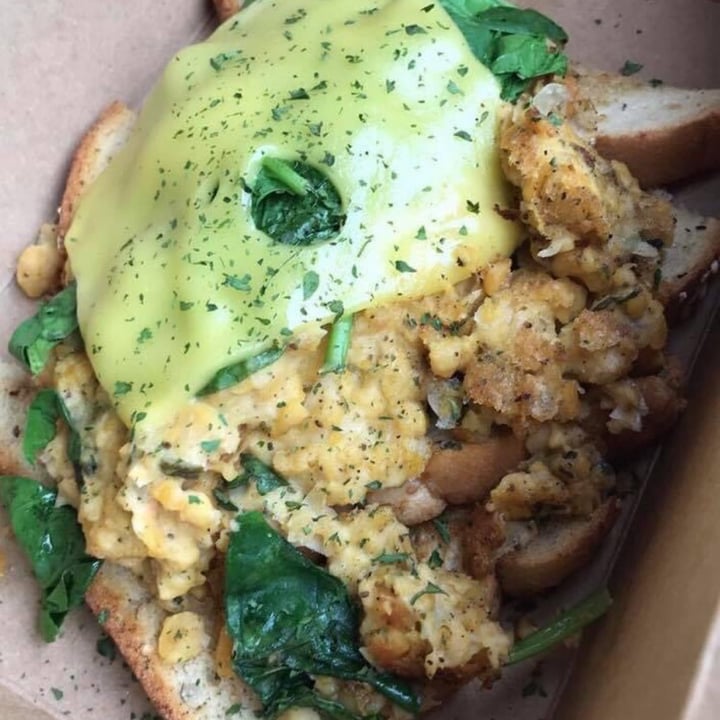 photo of Glory Doughnuts Chickpea tuna melt shared by @rachelsveganlife on  18 Sep 2021 - review