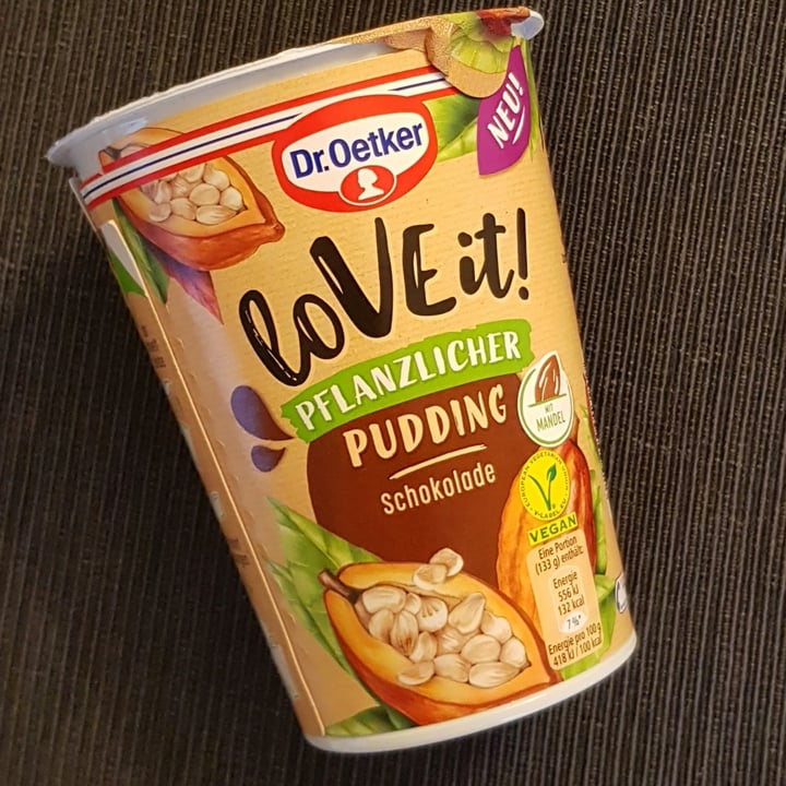photo of Dr. Oetker Love It! Pflanzlicher Chocolate Pudding shared by @vanpanda on  25 Jul 2021 - review
