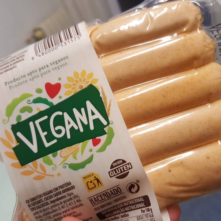 photo of Hacendado Salchichas Vegana shared by @lauracespedes on  07 Sep 2020 - review