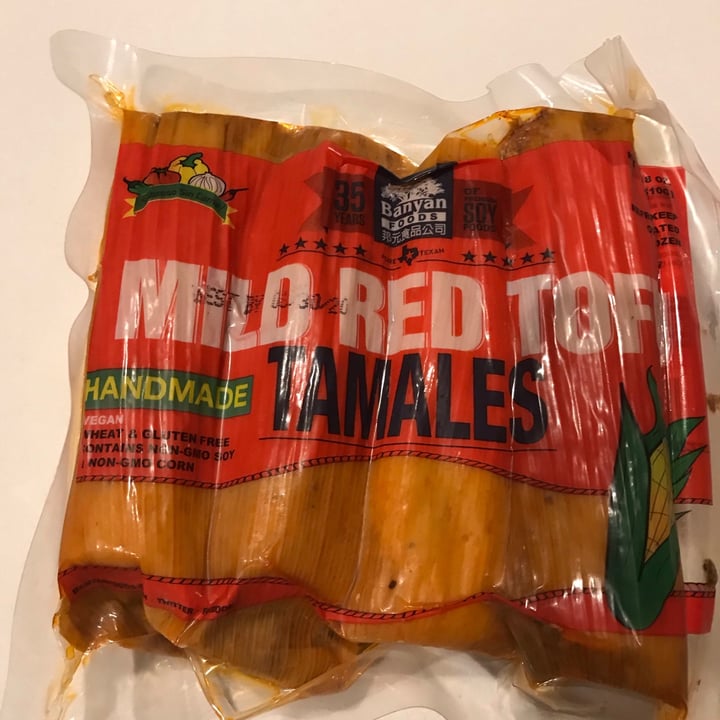 photo of Banyan Foods Handmade Mild Red Tofu Tamales shared by @enfinprintemps on  20 May 2020 - review
