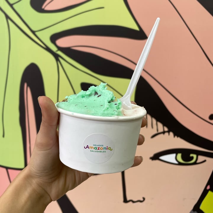photo of Amazonia helados Saludables Menta Granizada shared by @valenequiza on  10 Nov 2022 - review
