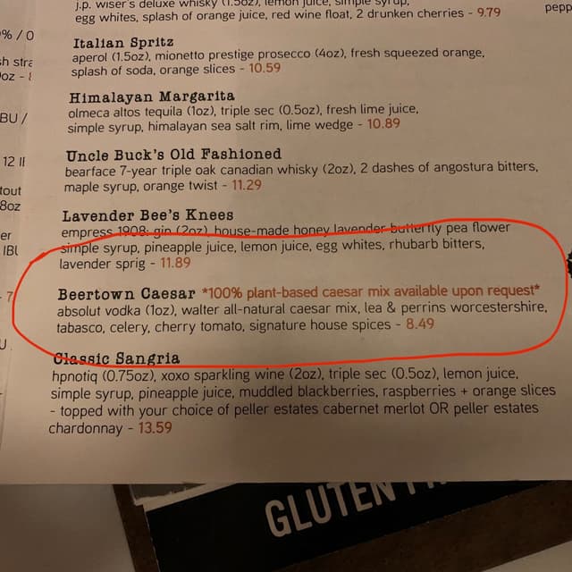 Photo of the dish “Beertown Caesar (veganized)”