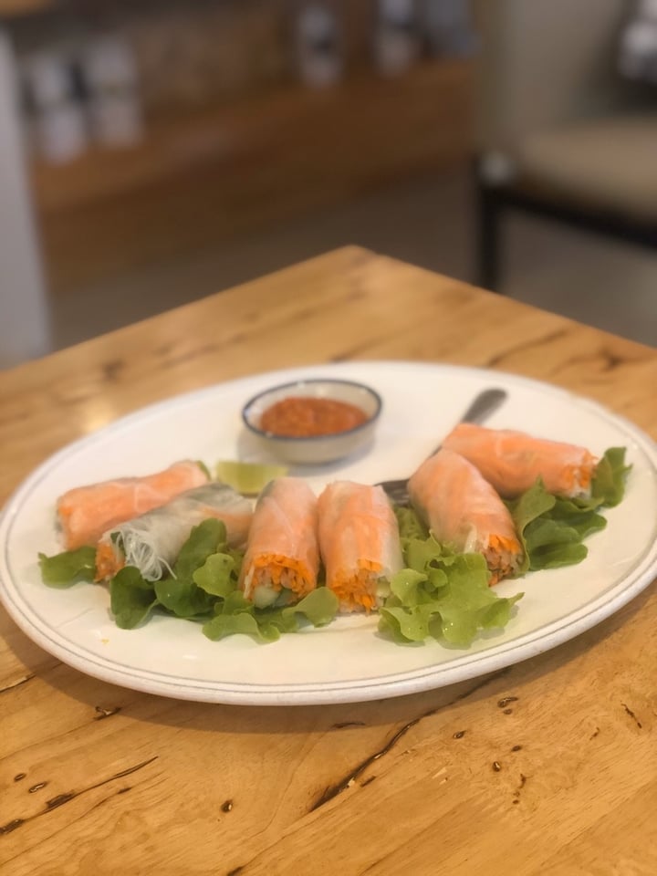 photo of Hua Hin Vegan Cafe & Wine Garden Spring Roll shared by @delphinesupanya on  28 Dec 2019 - review
