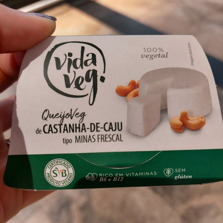 review photo of Vida Veg Queijo De Castanha De Caju tipo Minas Frescal shared by @anapaulareiki on 29 Apr 2022 - review