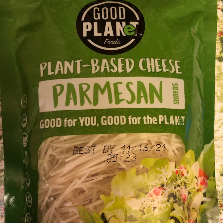 photo of Good Planet Foods Dairy-free Parmesan Shreds shared by @veggietable on  07 Feb 2021 - review