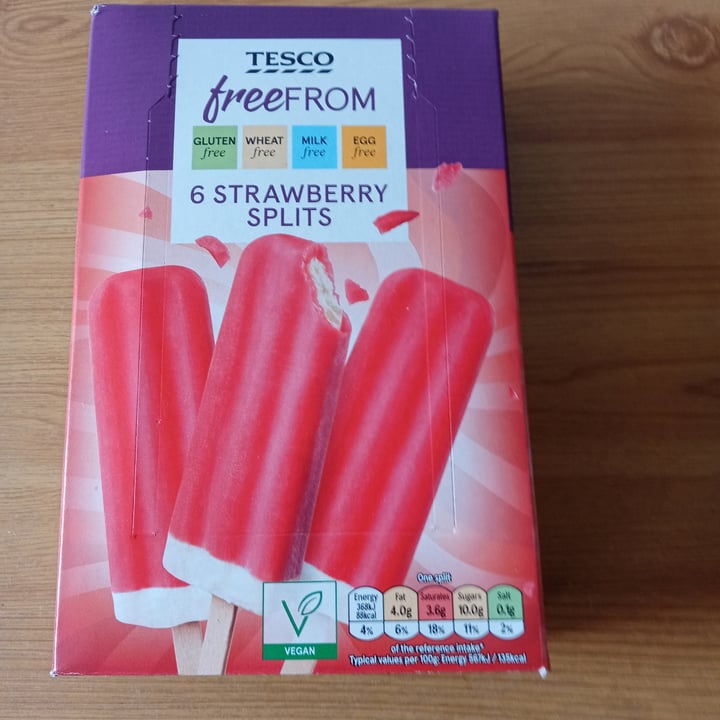 photo of Tesco Strawberry Splits shared by @liepina on  18 Sep 2021 - review