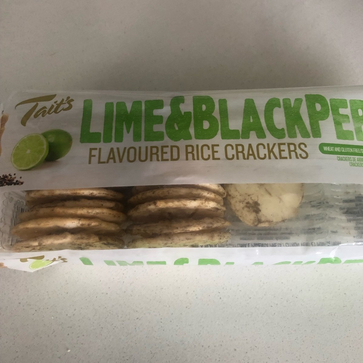 Lime And Black Pepper Rice Crackers from Tait’s - Vegan Product Reviews ...