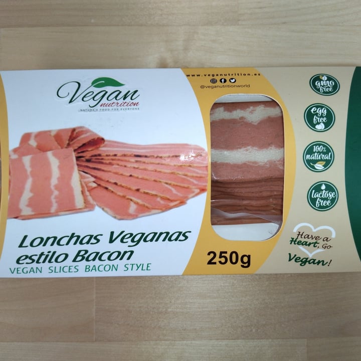 photo of Vegan Nutrition Lonchas Veganas Estilo Bacon shared by @picaravegz on  29 Aug 2021 - review