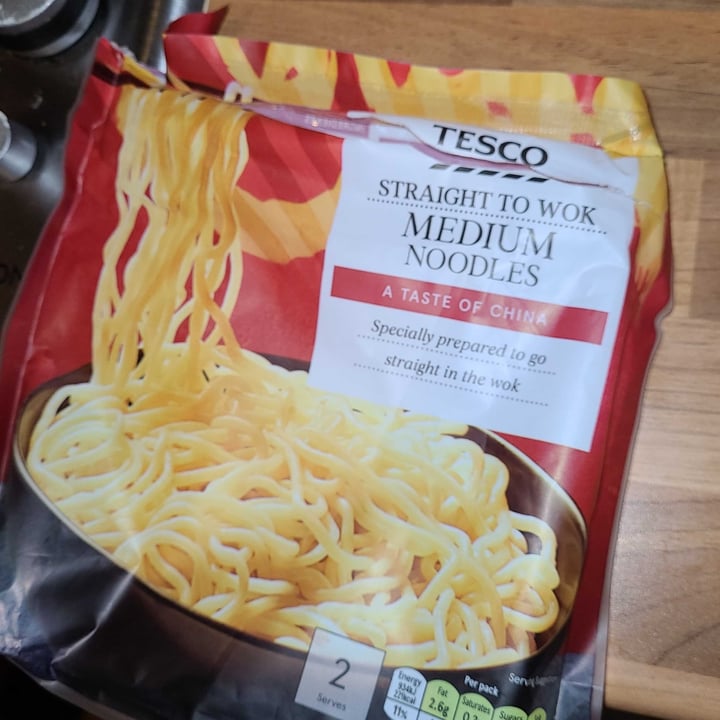 photo of Tesco Medium Noodles (straight to wok) shared by @musicality on  28 Mar 2022 - review