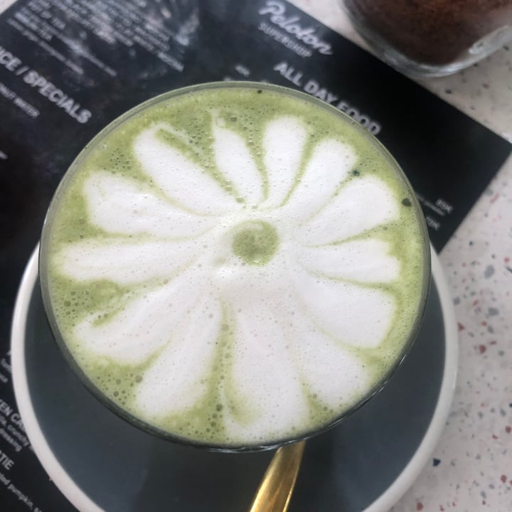 photo of Peloton Supershop Macha latte shared by @paolaskaff on  01 Jul 2021 - review