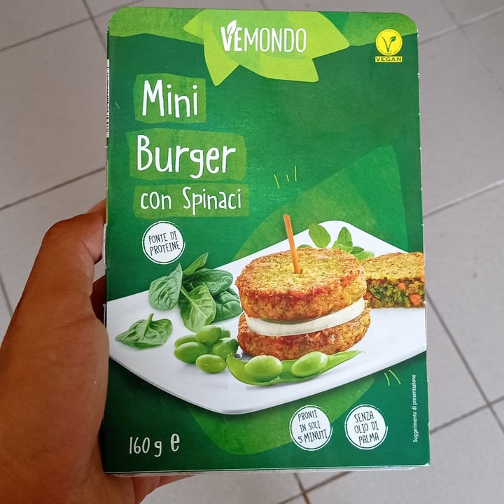 photo of Vemondo Mini burger con spinaci shared by @p0 on  22 Sep 2021 - review