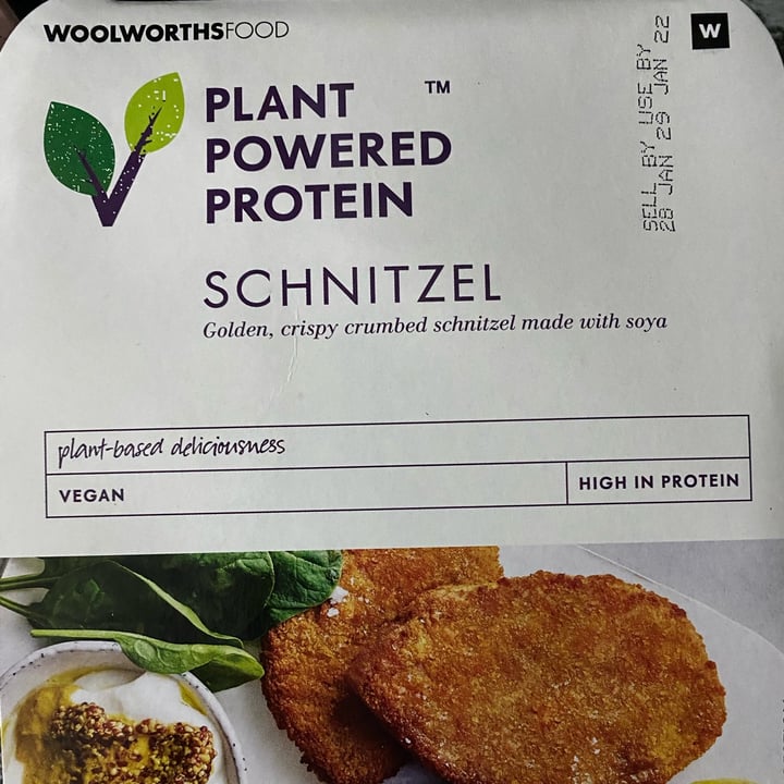 photo of Woolworths Food Plant powered protein schnitzel shared by @andrew309 on  16 Jan 2022 - review