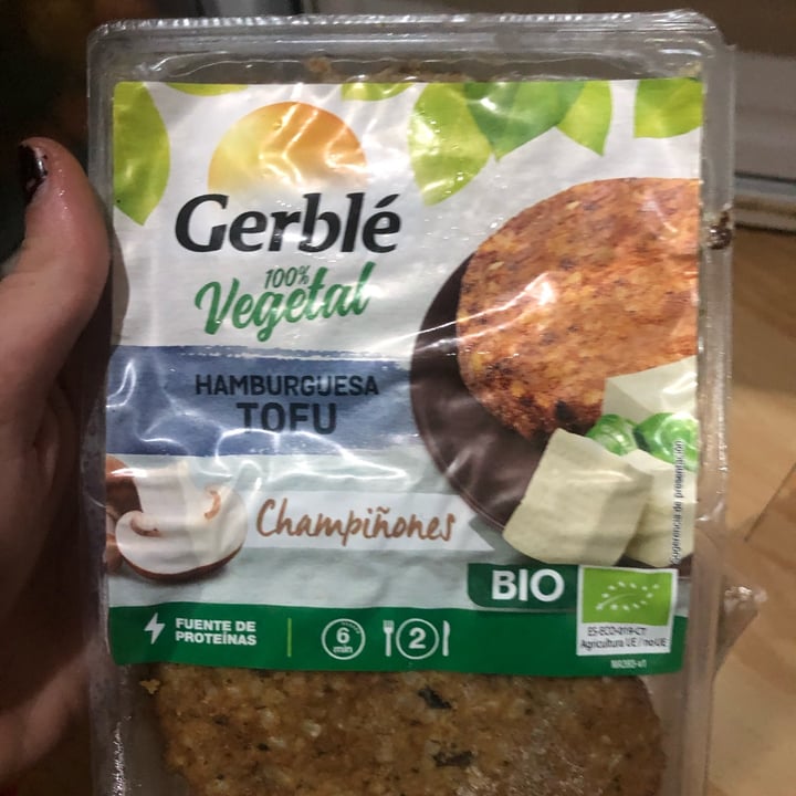 photo of Gerblé Hamburguesa Tofu y Champiñones shared by @honeyemelina on  14 Nov 2021 - review