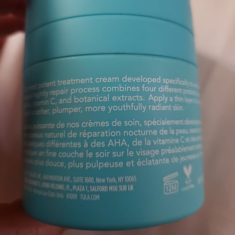 Review: Tula's Beauty Sleep Overnight Repair Cream