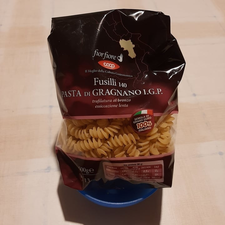 photo of Coop Fusilli 140 pasta di Gragnano IGP shared by @marialuisalupini1966 on  19 Jun 2022 - review