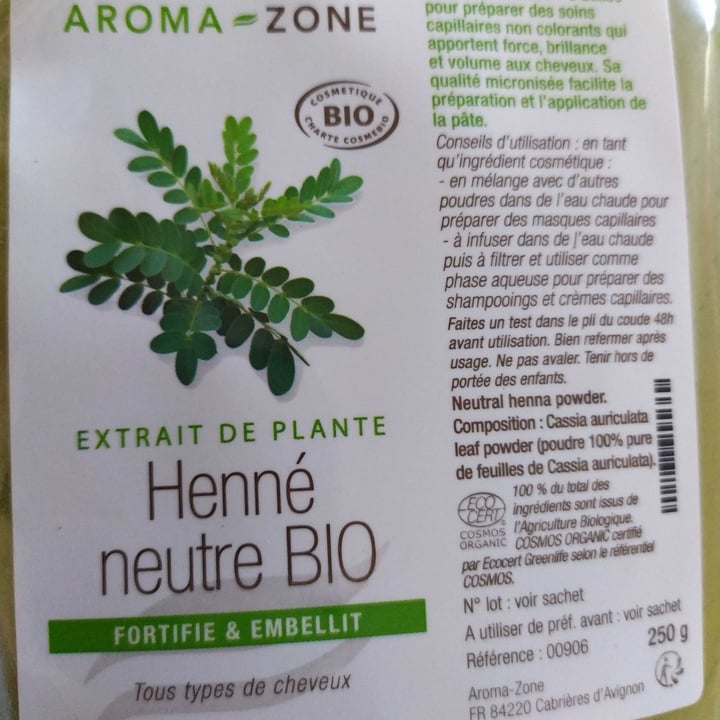 photo of Aroma-Zone Henné Neutre Bio Cassia shared by @luciarussx on  31 Mar 2021 - review