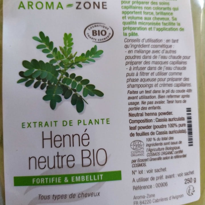 review photo of Aroma-Zone Henné Neutre Bio Cassia shared by @luciarussx on 31 Mar 2021 - review