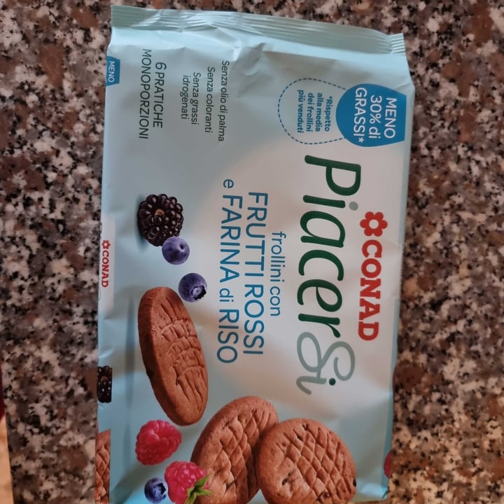 photo of Piacersi | Conad Frollini Con Frutti Rossi e Farina Di Riso shared by @valeria1991 on  26 Mar 2022 - review